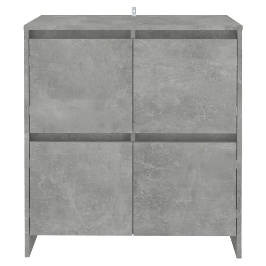 Buffet Gris béton 70x41x75 cm Bois d'ingénierie - 3