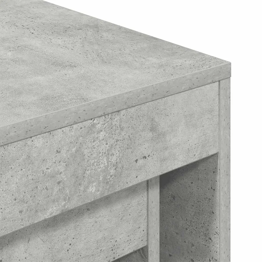 Tables gigognes 3 pcs Gris béton Aggloméré - 10