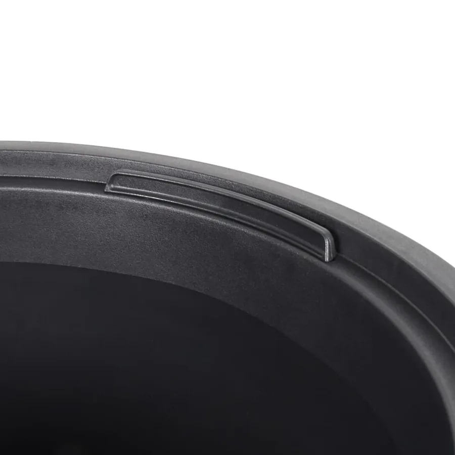Jardinière et intérieur amovible anthracite aspect rainuré - 5