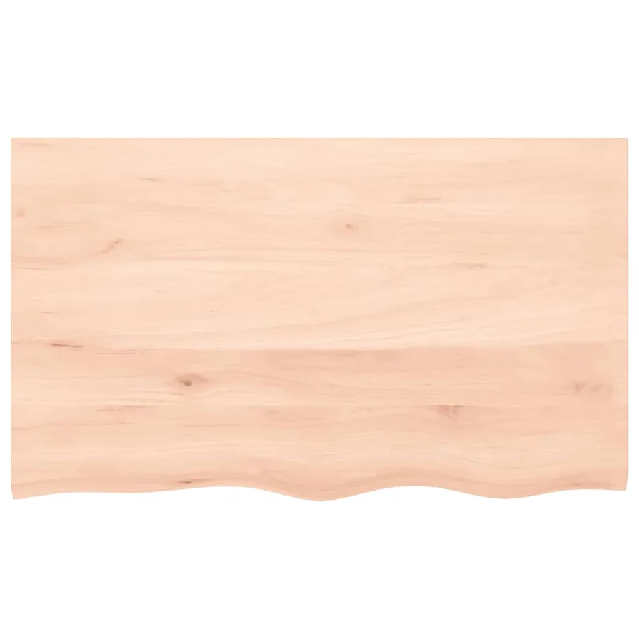 Étagère murale 100x60x(2-6) cm bois de chêne massif non traité - 4