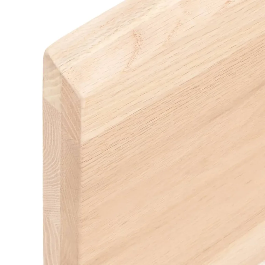 Étagère murale 40x20x4 cm bois de chêne massif non traité - 6