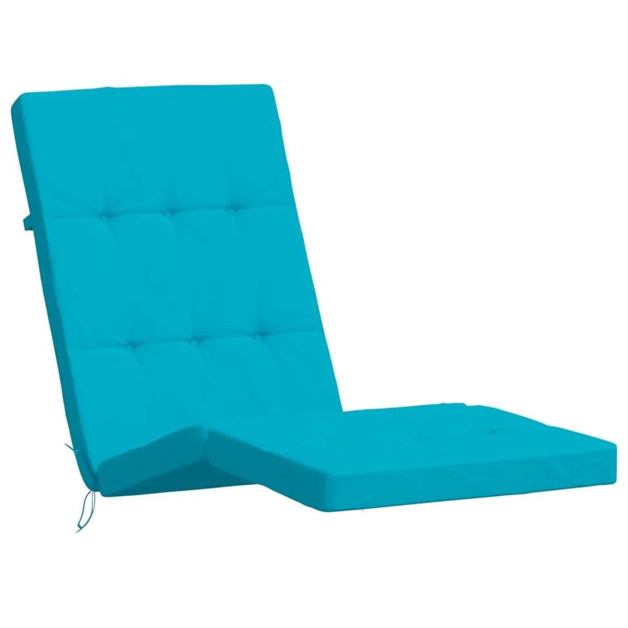 Coussins de chaise longue lot de 2 turquoise tissu oxford - 4