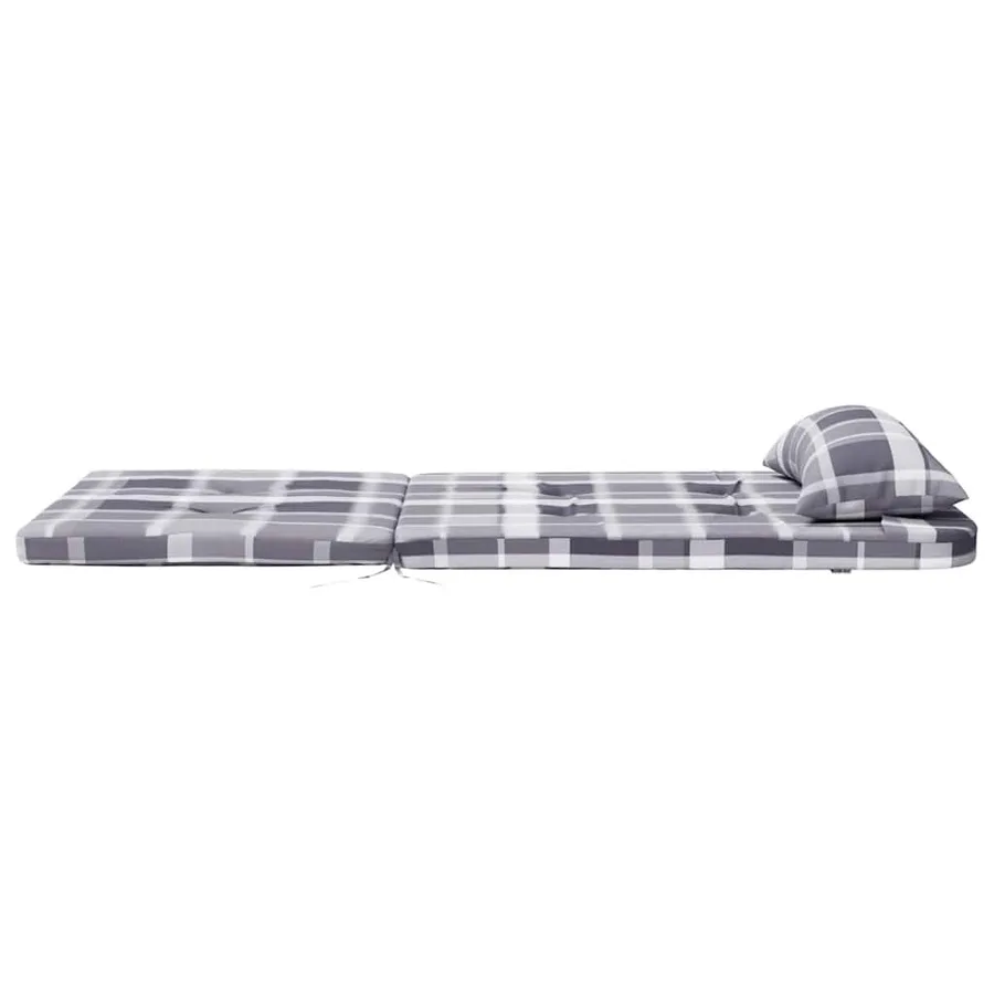 Coussins de chaise adirondack lot de 2 carreaux gris - 7