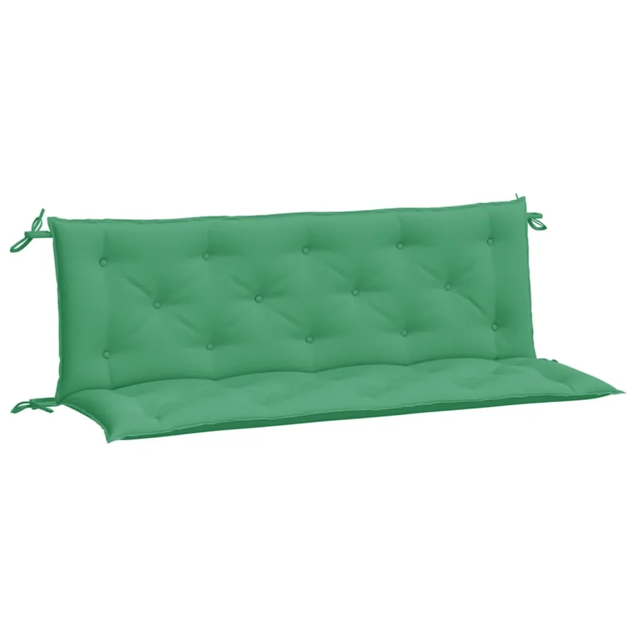 Coussins de banc jardin lot de 2 vert 150x50x7 cm tissu Oxford - 2