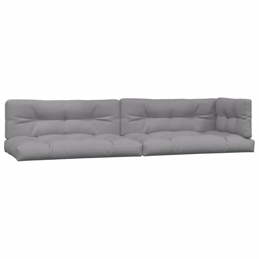 Coussins de palette 5 pcs gris tissu - 2