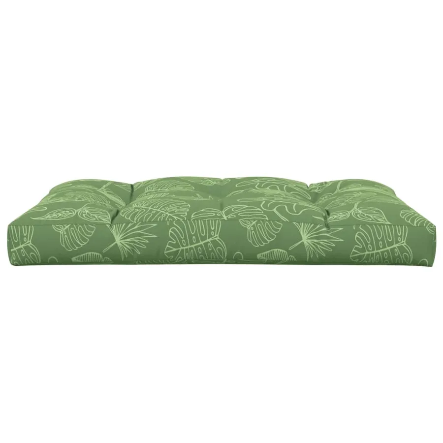 Coussin de palette à motif de feuilles 120x80x12 cm Tissu - 5