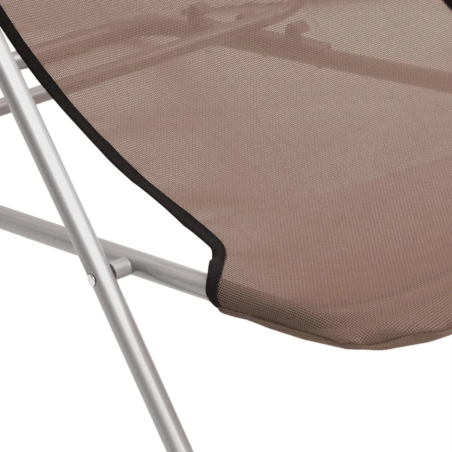 Chaises plage pliantes lot de 2 textilène acier enduit poudre - 10