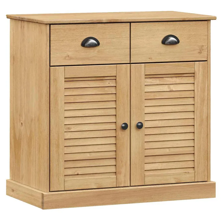Buffet avec tiroirs VIGO 78x40x75 cm bois massif de pin - 2