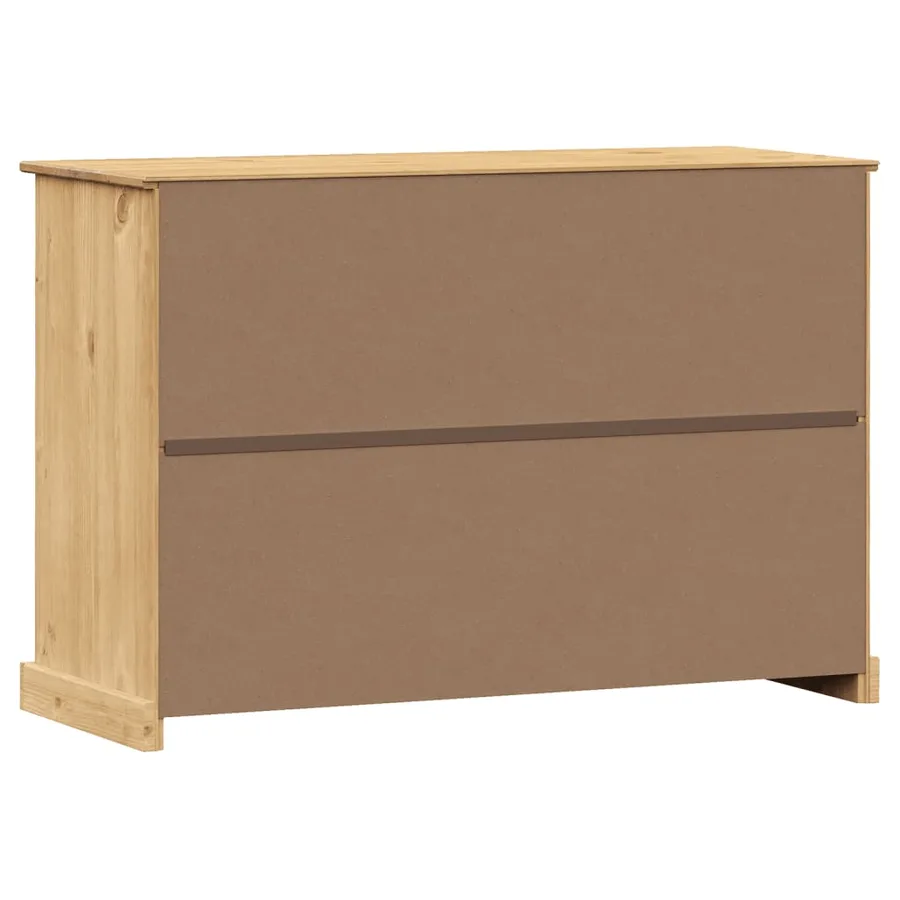 Buffet avec tiroirs VIGO 113x40x75 cm bois massif de pin - 7