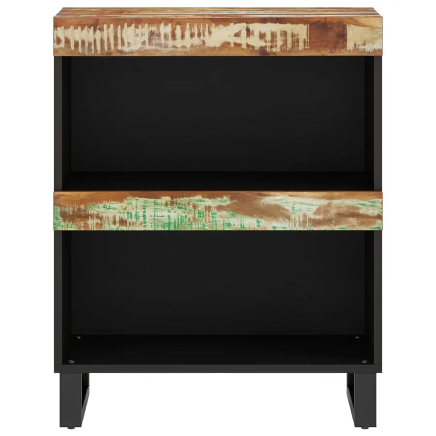 Armoire latérale 60x33x75 cm bois massif de récupération - 3