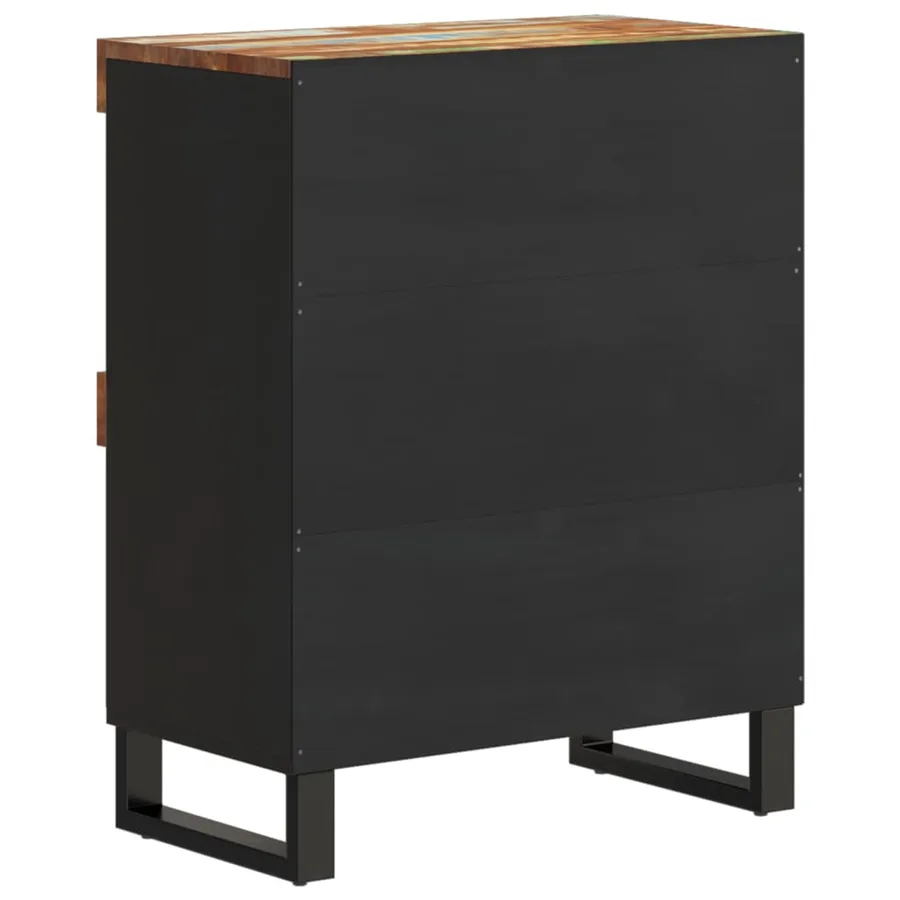 Armoire latérale 60x33x75 cm bois massif de récupération - 5