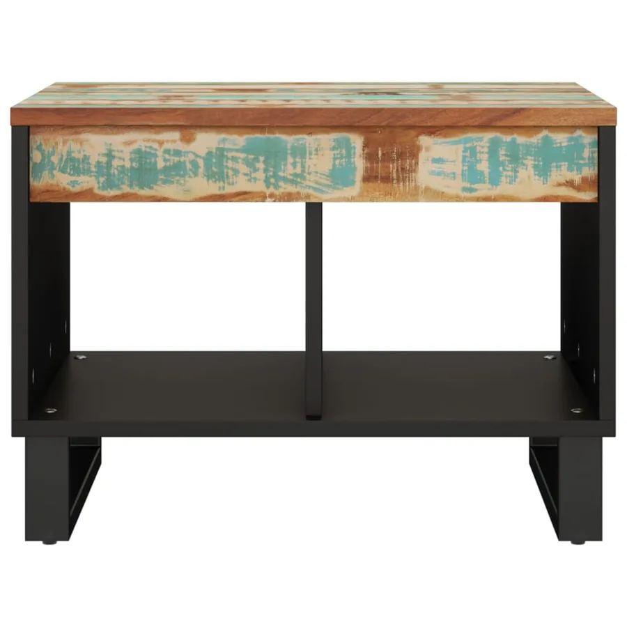 Table basse 55x50x40 cm bois de récupération massif - 3
