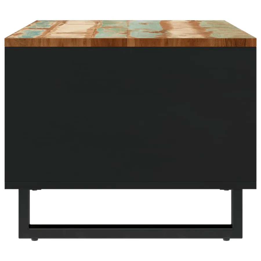 Table basse 55x50x40 cm bois de récupération massif - 4