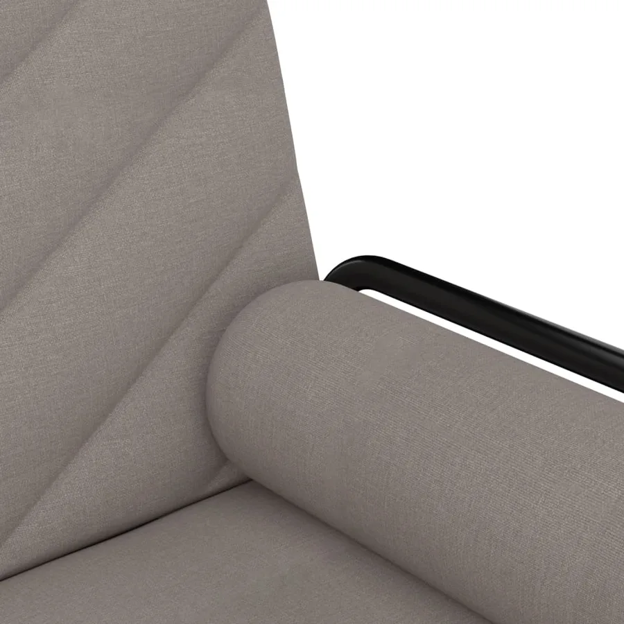 Canapé-lit avec accoudoirs taupe tissu - 10