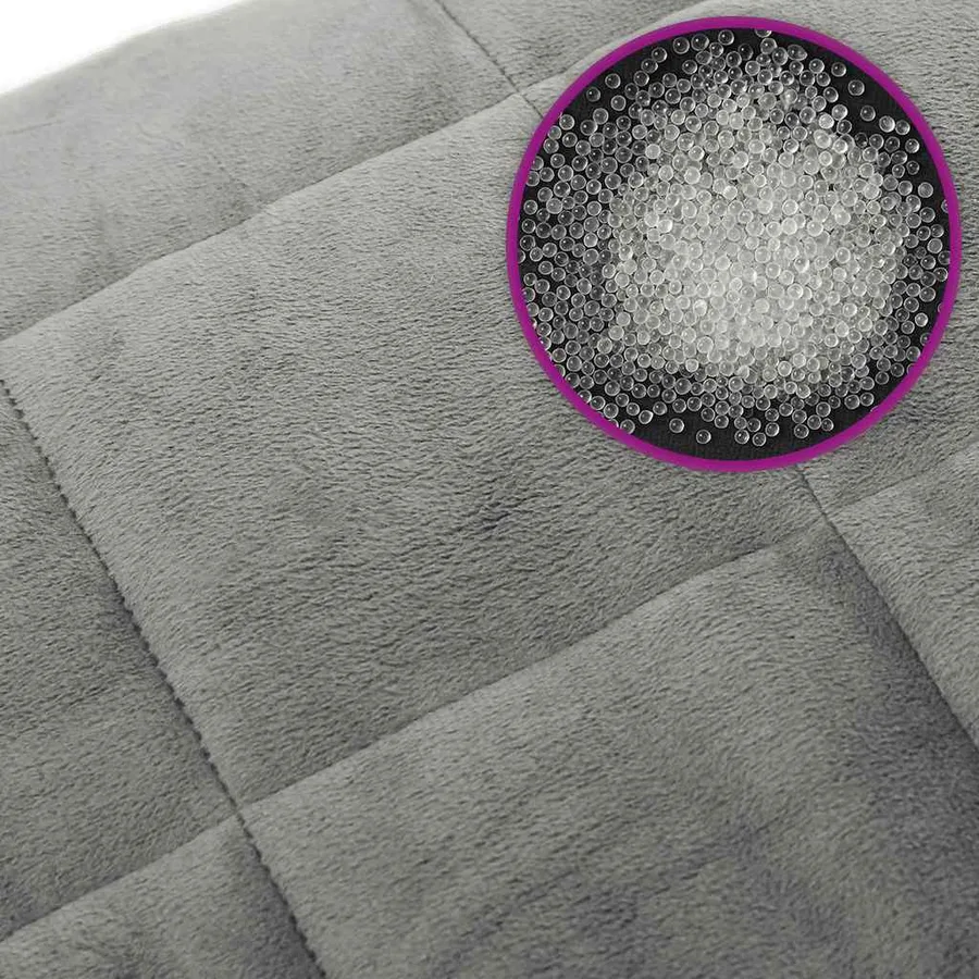 Couverture lestée Gris 138x200 cm 10 kg Tissu - 6