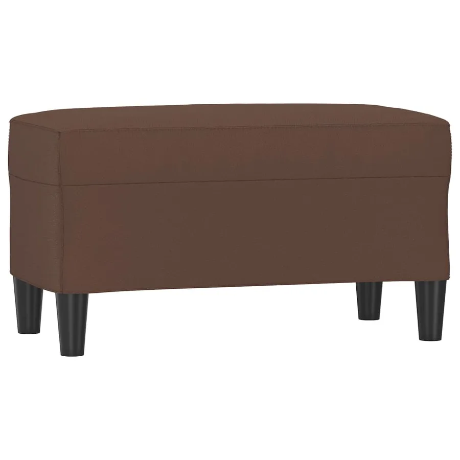 Banc Marron 70x35x41 cm Similicuir - 2