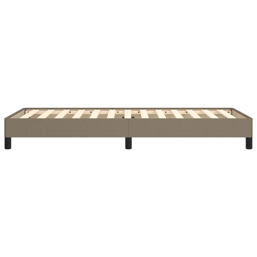 Cadre de lit sans matelas taupe 80x200 cm tissu - 6