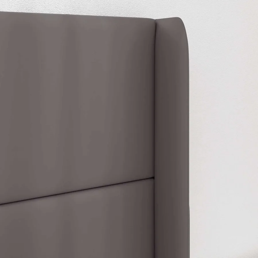 Oreille de tête de lit Gris 80 x 16 x 4 cm PVC - 4