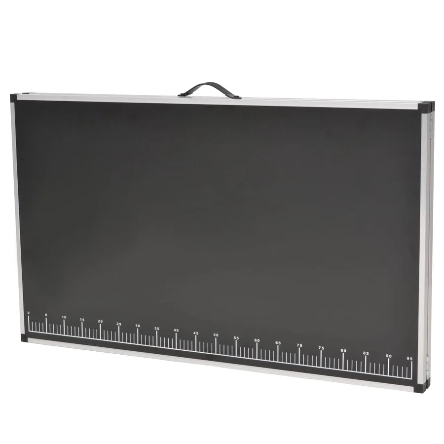 Table pliable de collage MDF et aluminium 200 x 60 x 78 cm - 4