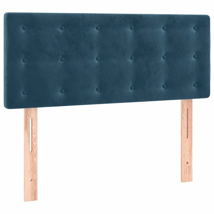 Tête de lit Bleu foncé 100x5x78/88 cm Velours - 2