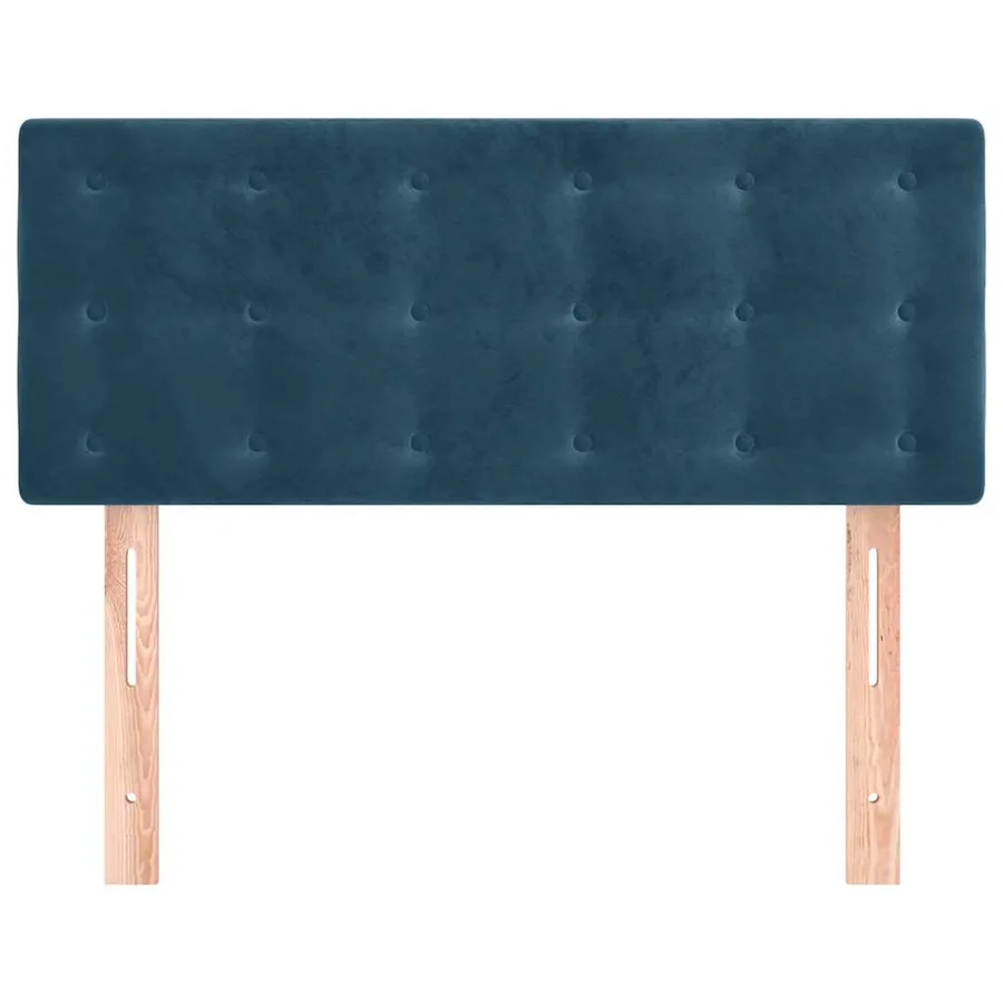Tête de lit Bleu foncé 100x5x78/88 cm Velours - 3