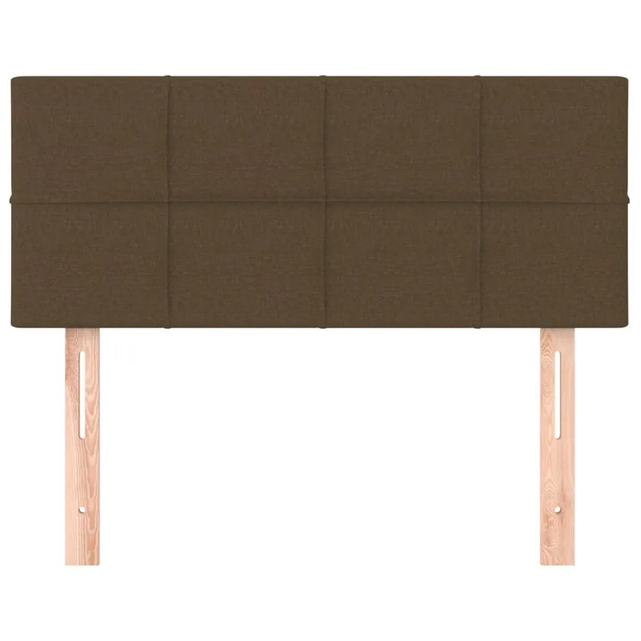 Tête de lit Marron Foncé 90x5x78/88 cm Tissu - 3