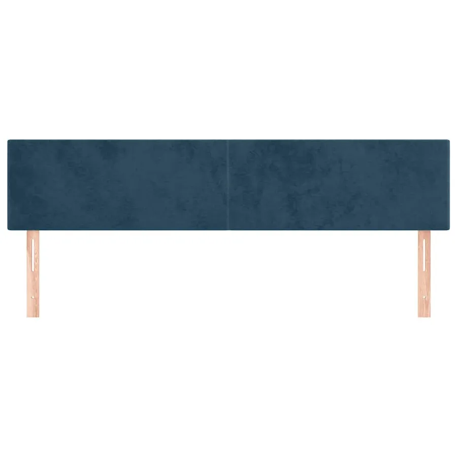 Têtes de lit Bleu foncé 200 x 5 x 78/88 cm Velours - 3
