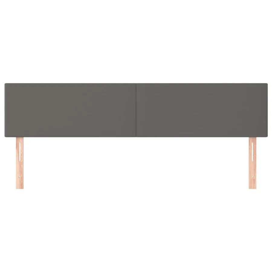 Têtes de lit Gris 180x5x78/88 cm Similicuir - 3