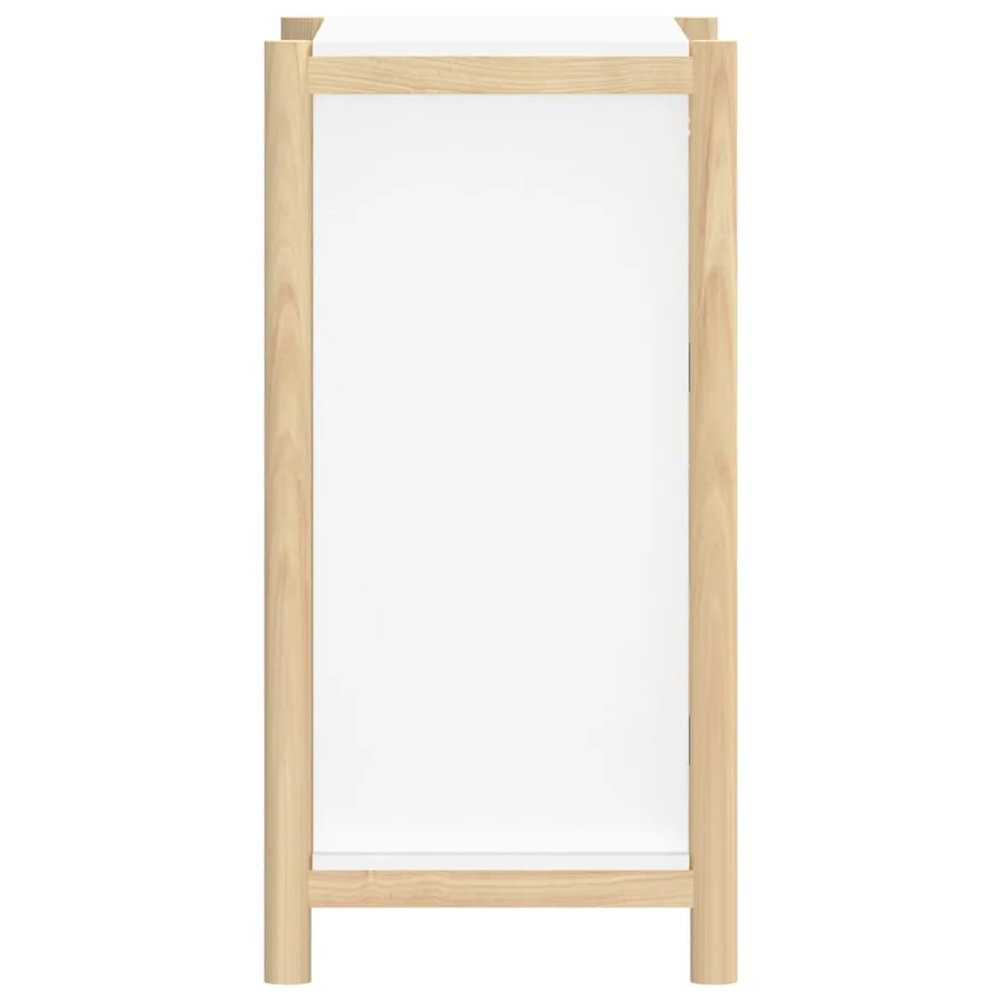 Buffet Blanc 62x38x75 cm Bois d'ingénierie - 6