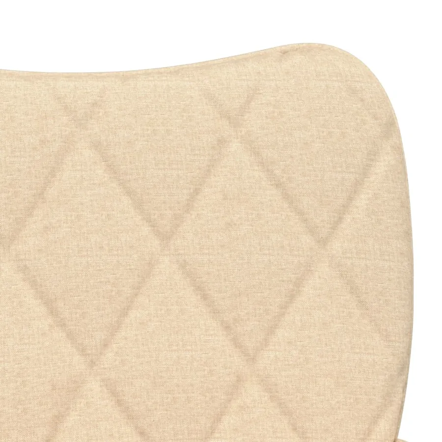 Chaises à manger lot de 2 crème tissu - 7