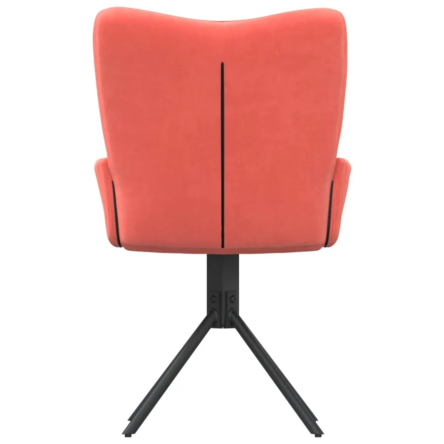 Chaises pivotantes à manger lot de 2 Rose Velours - 7