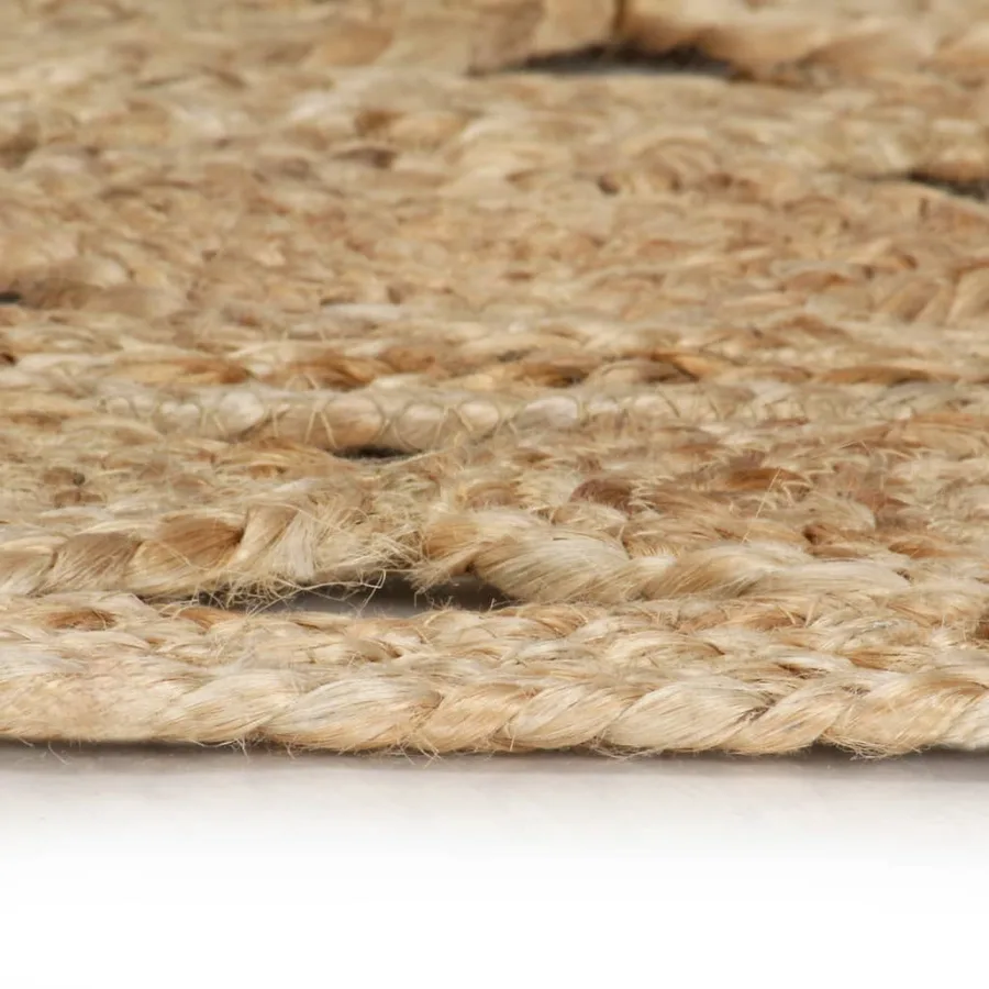 Tapis fait à la main Jute tressée 180 cm - 3