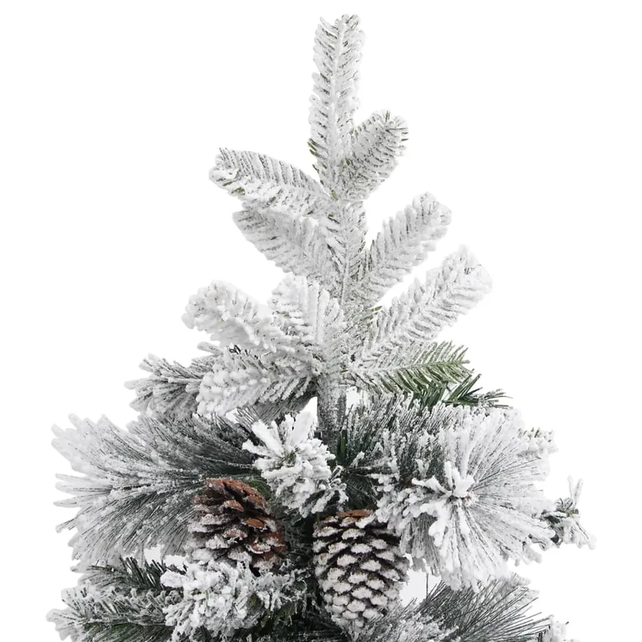 Sapin de Noël à flocons de neige et pommes de pin 150 cm PVC/PE - 3