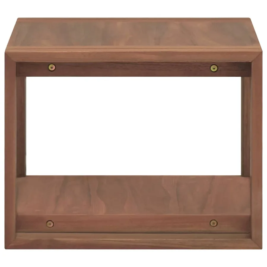 Armoire murale de salle de bain 45x45x35 cm Bois de teck solide - 3