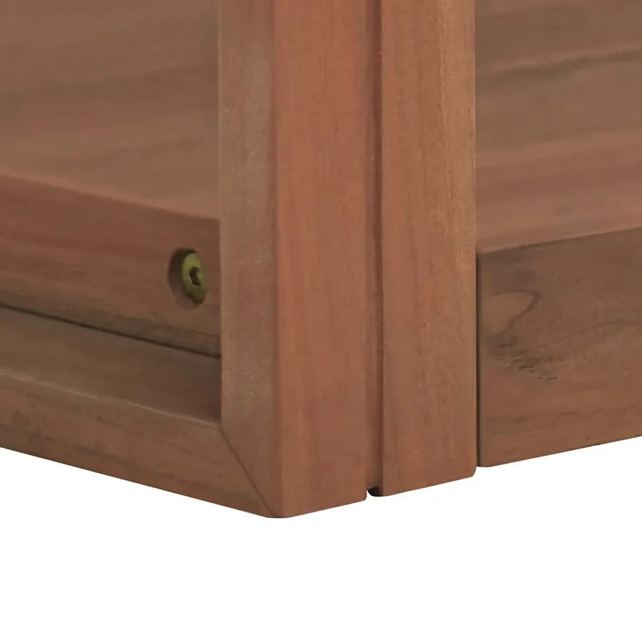 Armoire murale de salle de bain 45x45x35 cm Bois de teck solide - 5