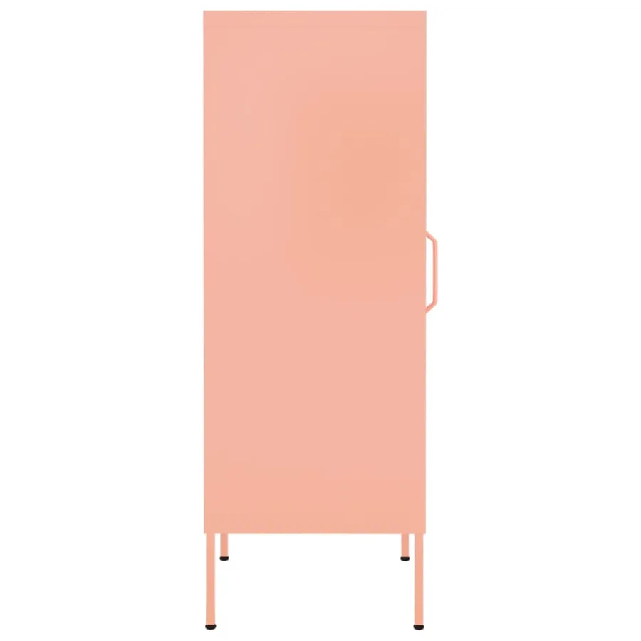 Armoire de rangement Rose 42,5x35x101,5 cm Acier - 4