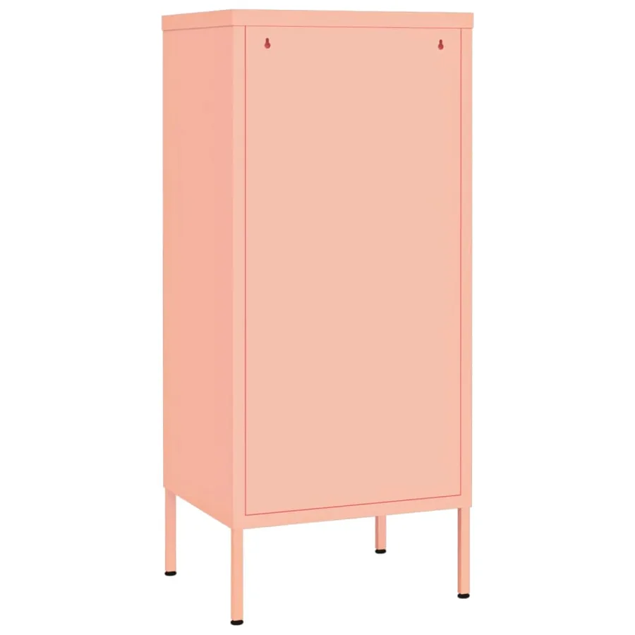 Armoire de rangement Rose 42,5x35x101,5 cm Acier - 5