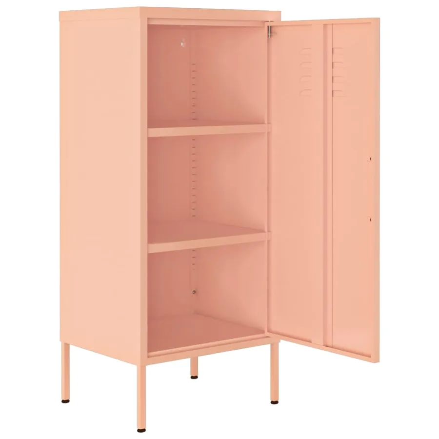 Armoire de rangement Rose 42,5x35x101,5 cm Acier - 6