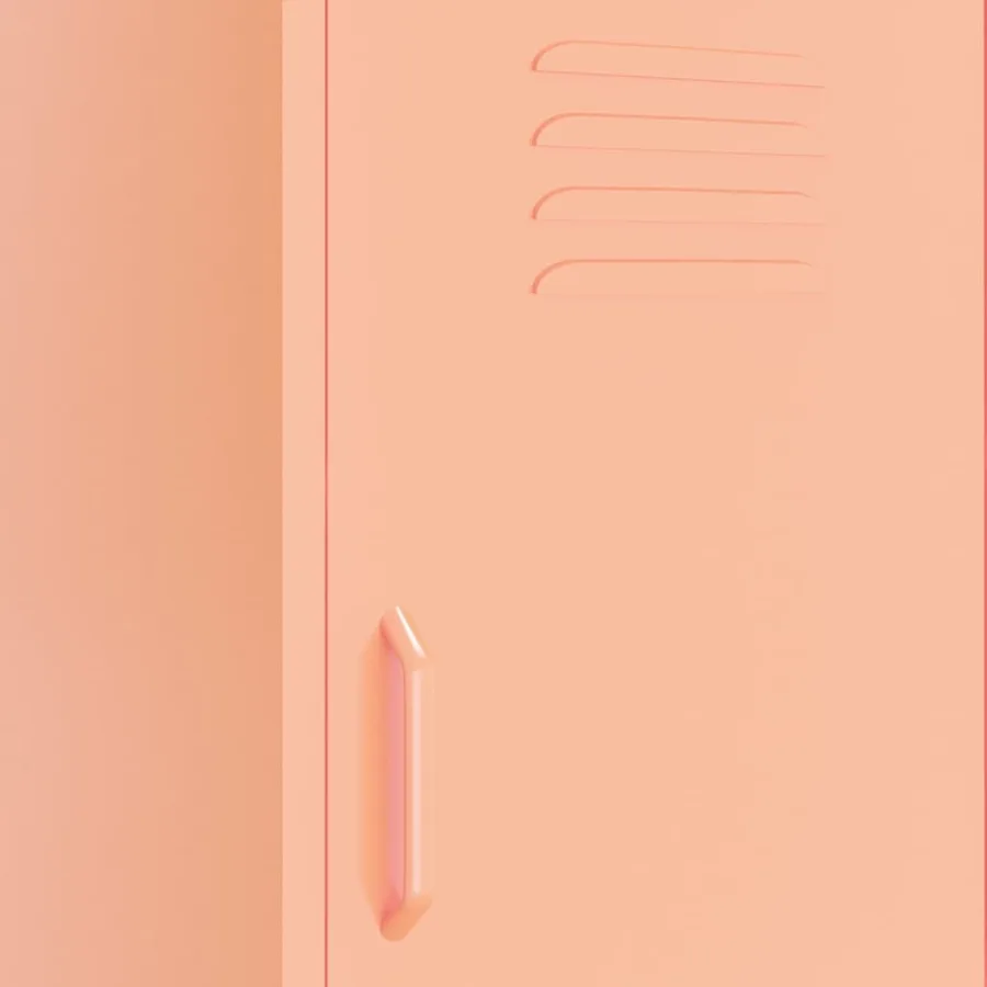Armoire de rangement Rose 42,5x35x101,5 cm Acier - 7