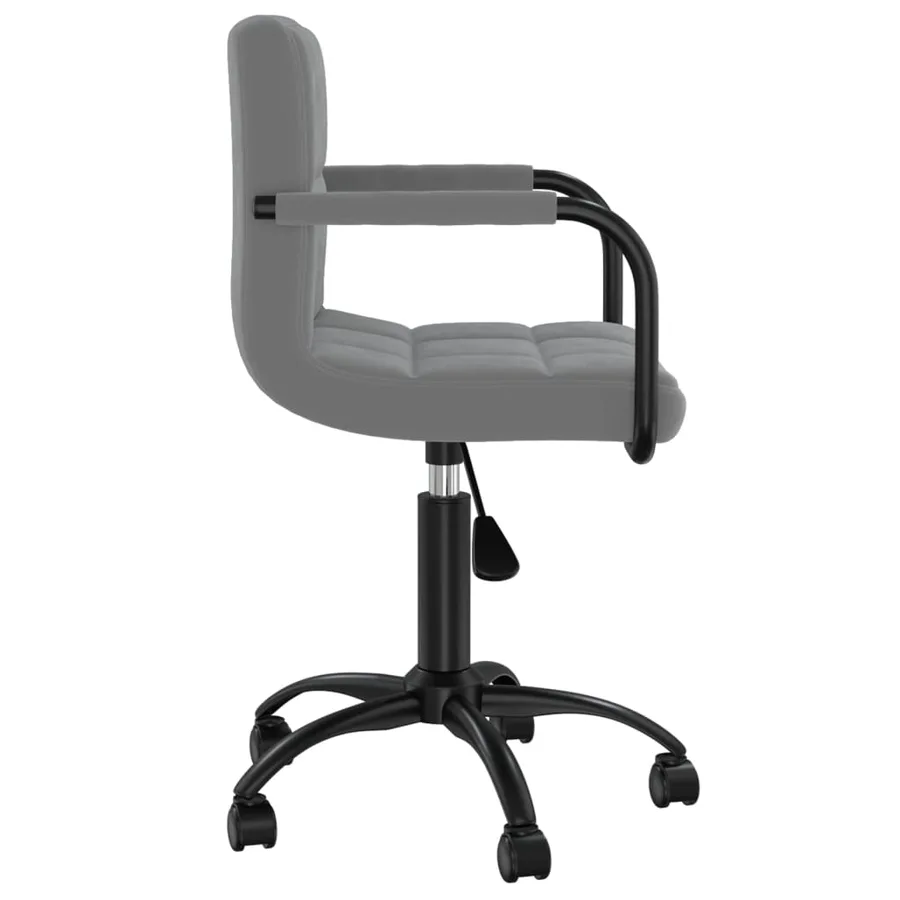Chaises pivotantes à manger lot de 2 gris foncé velours - 5