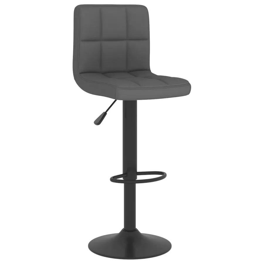 Tabouret de bar Gris foncé Tissu - 2
