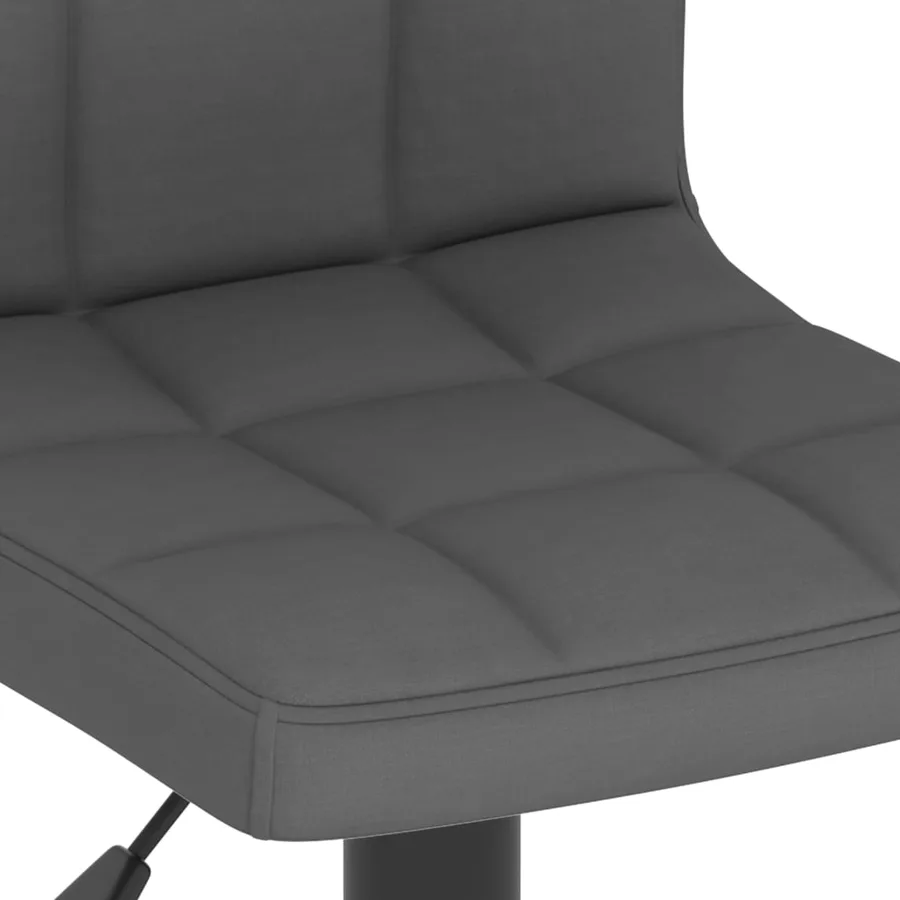 Tabouret de bar Gris foncé Tissu - 7