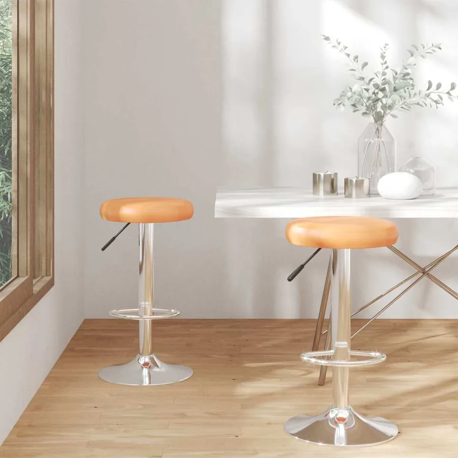 Tabouret de bar 2 pcs 31 x 31 x 87 cm Simili cuir Pivot