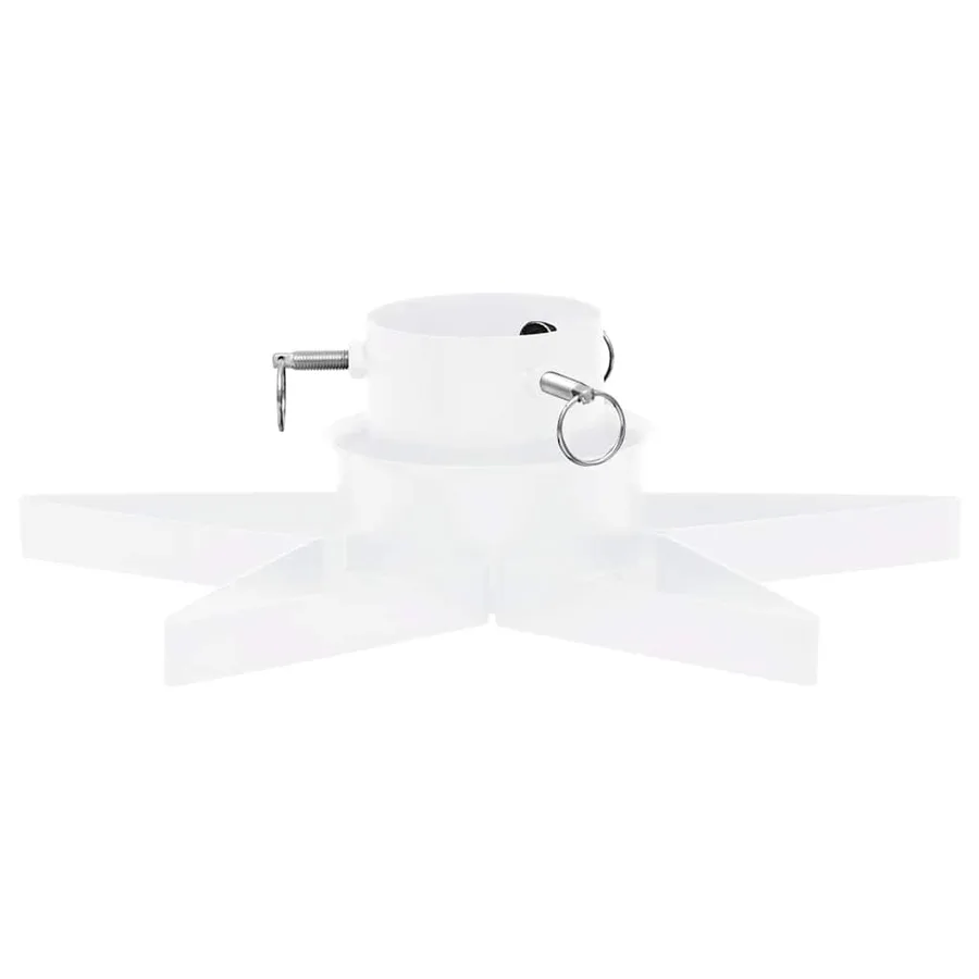 Support de sapin de Noël Blanc 47x47x13,5 cm - 4