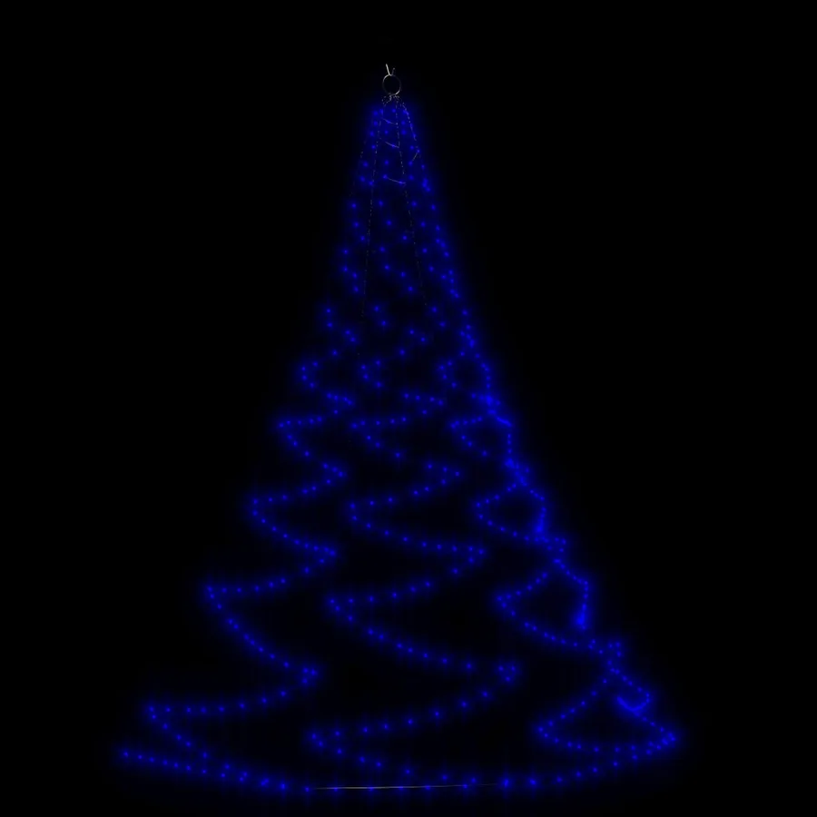 Arbre mural avec crochet métallique 720 LED Bleu 5 m Int/Ext - 2