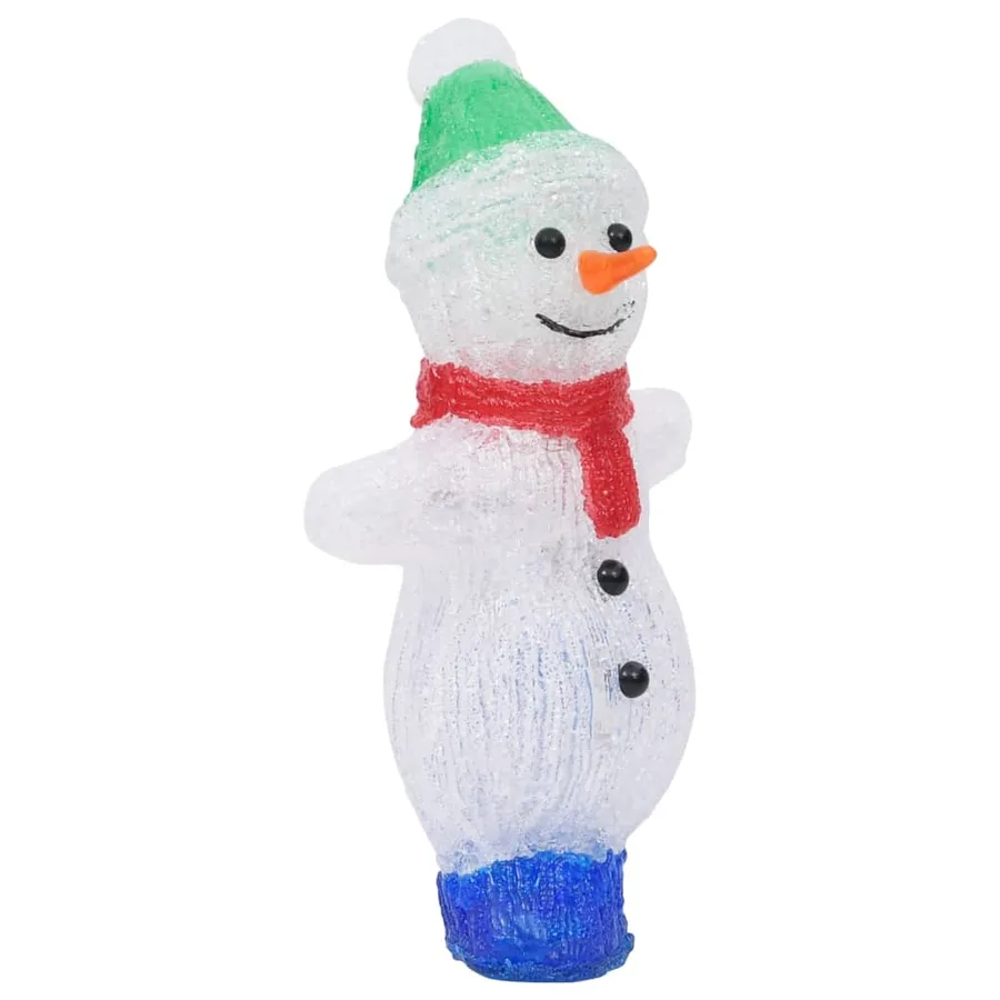 Silhouette de bonhomme de neige de Noël LED Acrylique 30 cm - 5