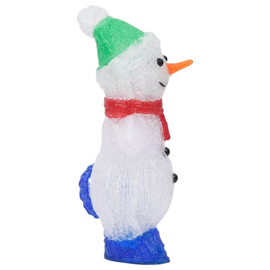 Silhouette de bonhomme de neige de Noël LED Acrylique 30 cm - 6