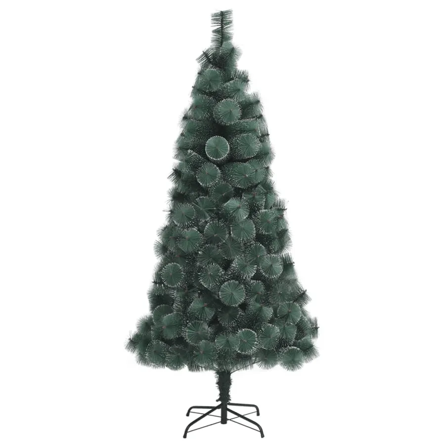 Sapin de Noël artificiel avec support Vert 210 cm PET - 2