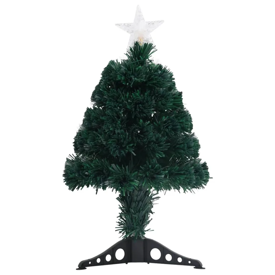 Arbre de Noël pré-éclairé avec support et LED 64 cm fibre optique - 2