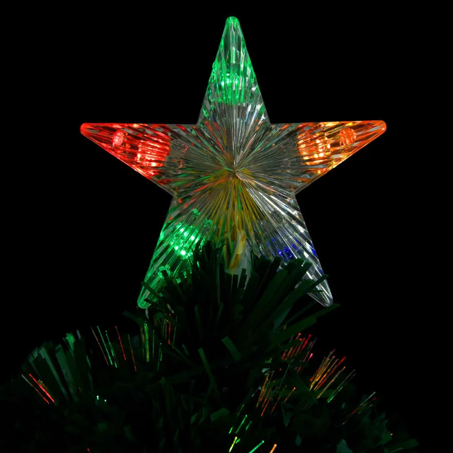Arbre de Noël pré-éclairé avec support et LED 64 cm fibre optique - 4